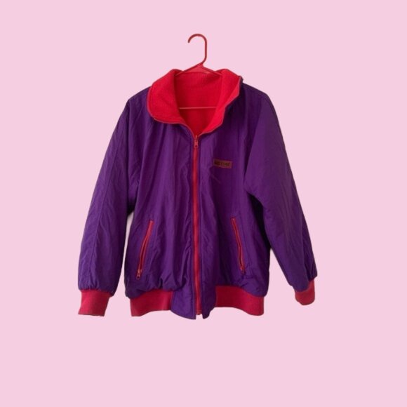 Vintage Reversible Pink and Purple Jacket - Picture 1 of 6